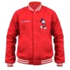 Shop Now Shop Disney World Mickey Mouse Red Varsity Bomber Jacket For Sale