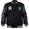 Shop Now Super Bowl LX 2026 Wool Varsity Bomber Jacket