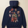 Shop Now Vescartes Japanese Mask Art Navy Hoodie