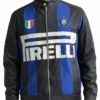 Shop Plateau x Inter Milan Black and Blue Zip-Up Jacket 
