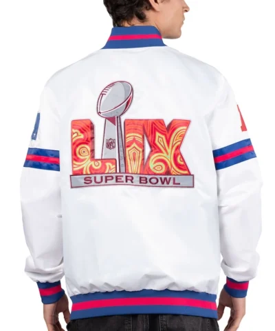 Shop Super Bowl LIX Starter Full-Snap White Jacket