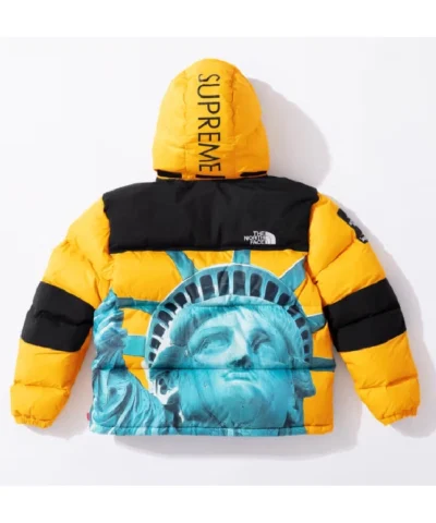 Shop Supreme x The North Face Statue of Liberty Baltoro Puffer Jacket