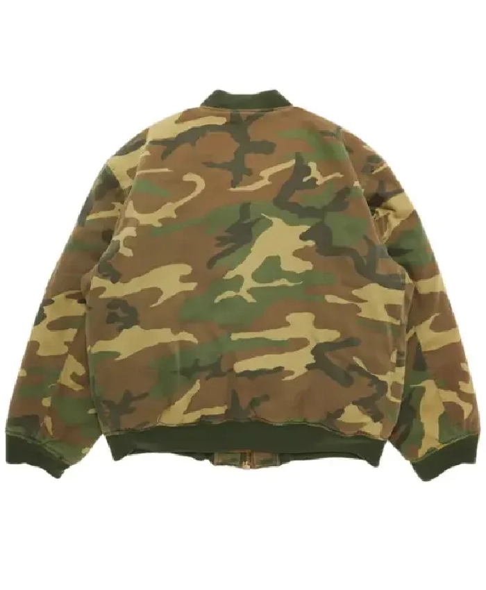 Simons Riot Green Camo Bomber Jacket For Men and Women