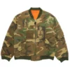Slide Raf Simons Riot Green Camo Bomber Jacket For Men and Women