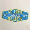 St. Louis Blues Coaches Cotton Full-Snap Heathered Bone Jacket