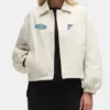 St. Louis Blues Coaches Full-Snap Heathered Bone Jacket For Sale