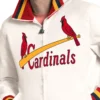 St. Louis Cardinals The Captain White Satin Varsity Jacket For Men and Women 