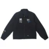 Steadman Stars Black Quilted Zip-Up Jacket