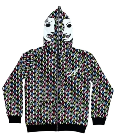 Suede x Asaali All Over Print Glow In The Dark Full Zip Hoodie