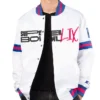Super Bowl LIX Starter Full-Snap White Varsity Jacket