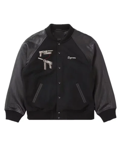 Supreme Aeon Flux Black Varsity Jacket
