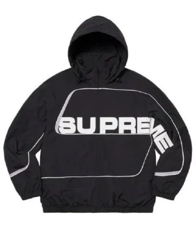 Supreme Black S Panelled Track Jacket