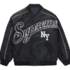 Supreme-Contrast-Script-Black-Varsity-Jacket