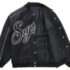 Supreme-Contrast-Black-Script-Varsity-Jacket