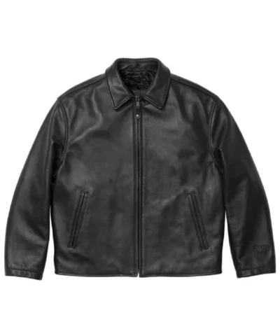 Supreme MM6 Maison Margiela Schott Eagle Black Leather Jacket
