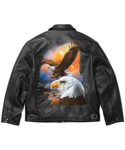 Supreme MM6 Maison Margiela Schott Eagle Leather Jacket