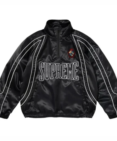 Supreme Satin-Trim Pullover Jacket