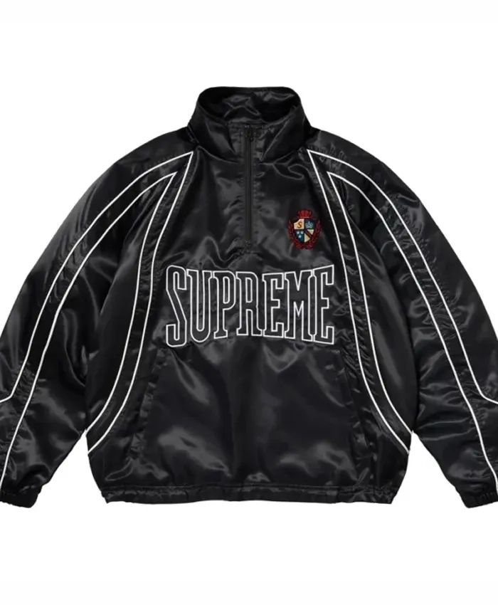 Supreme Satin-Trim Pullover Jacket
