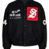Supreme Tourist Black Varsity Jacket