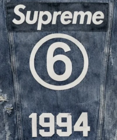 Supreme x MM6 Maison Margiela SpringSummer 2026 Distressed Denim Trucker Jacket