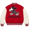 Supreme x Number Nine x Mickey Mouse Wool Varsity Jacket