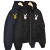 Supreme x Playboy MA 1 Black and Navy Hooded Jacket