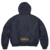 Supreme x Playboy MA 1 Black and Navy Stain Hooded Jacket