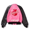 The Today Show Anderson .Paak Pink and Black Leather Jacket For Men and Women 