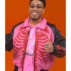 The Today Show Anderson .Paak’s Pink and Black Leather Jacket