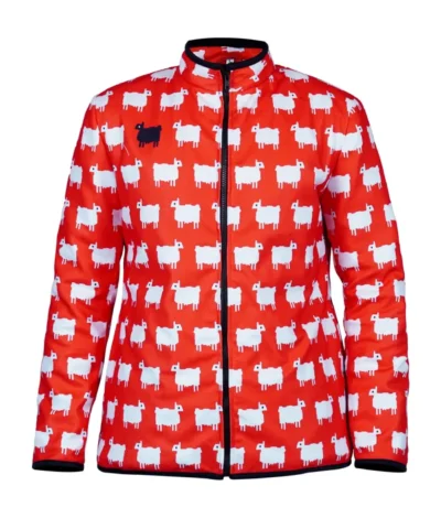 The Traitors S04 Colton Underwood Red Sheep Jacket for Men and Women