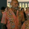 The Wrecking Crew Dave Bautista Orange Floral Shirt