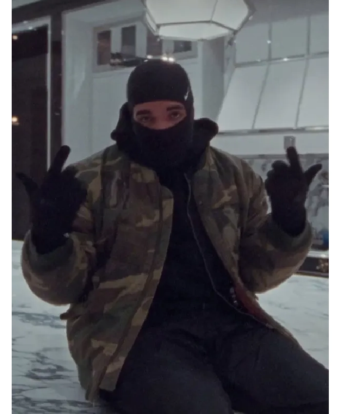 Toosie Slide Raf Simons Riot Green Camo Bomber Jacket For Men and Women