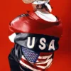 Shop Now Txyy USA Flag Leather Jacket