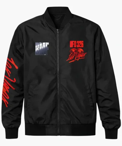 UFC-326-Lightweight-Black-Bomber-Jacket