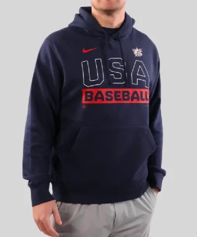 USA Baseball 2026 World Baseball Classic Navy Fleece Hoodie