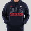 USA Baseball 2026 World Baseball Classic Navy Fleece Hoodie For Sale 