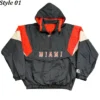 University of Miami Hurricanes 90s Black Pullover Jackets