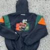 University of Miami Hurricanes 90s Black Pullover Jacket