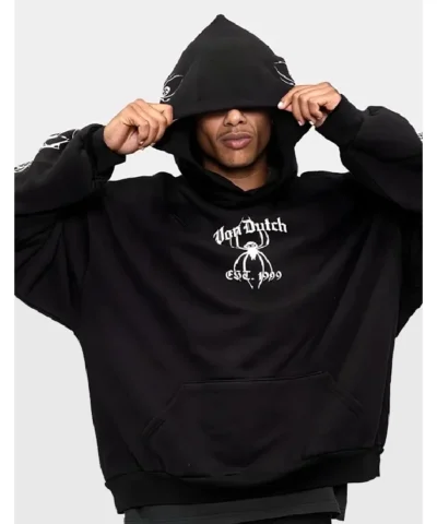 Von Dutch Spider Crest Hoodie For Sale 