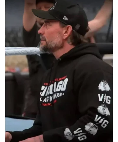 WWE CM Punk Unreal Black Fleece Hoodie For Sale 