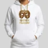 White Fleece Pullover Hoodie