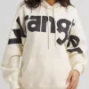 Wrangler Wide Open Spaces Logo White Hoodie Front View