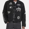 Wrangler x AVIREX Black Suede Trucker Jacket