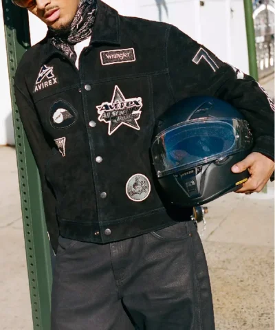 Wrangler x AVIREX Suede Trucker Jacket