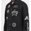 Wrangler x AVIREX Suede Trucker Jacket - Black