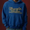 Wrangler x Cherry Americas Blue Hoodie Front View
