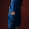 Wrangler x Cherry Americas Blue Hoodie Left View