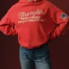 Wrangler x Cherry Americas Red Hoodie Front View