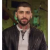 Zayn Malik AllSaints Harwood Leather Black Jacket