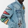jimmy varsity patch big t denim jacket